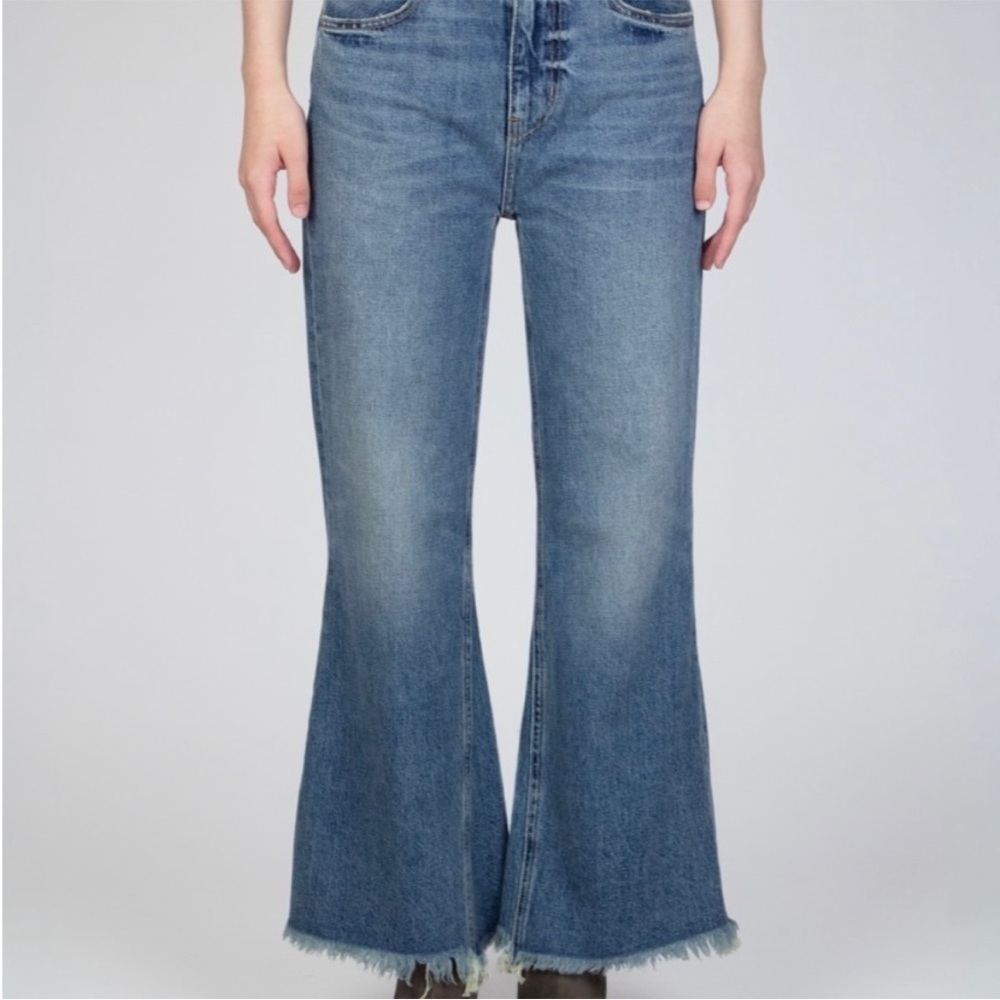 The GREAT. Kick Bell Jeans Flare Leg Medium Wash Size 27